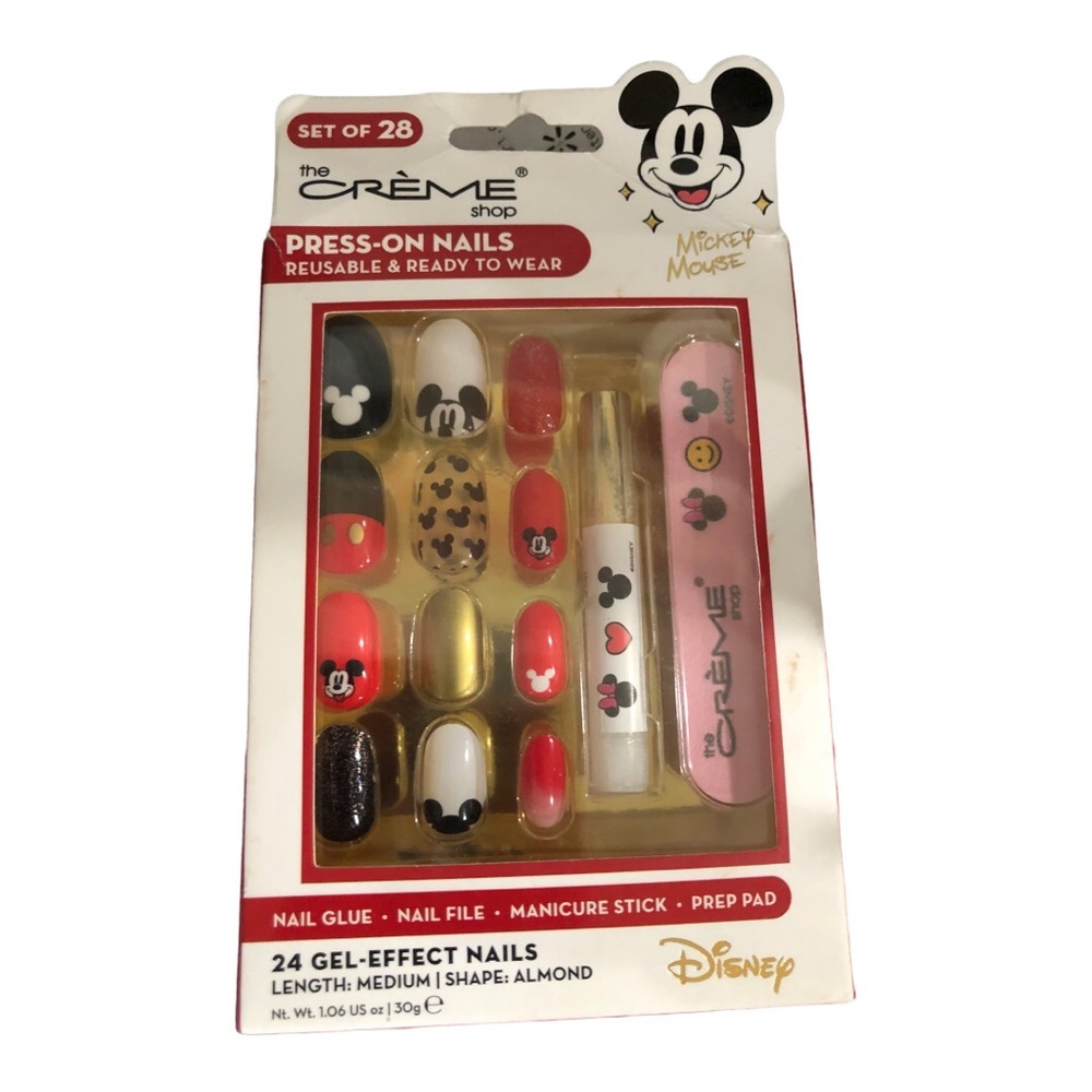 The Creme Shop Disney’s Mickey Mouse 28piece press on nails manicure‎ set new